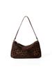Bolso coreano de nicho retro de gamuza para hombro y axila para mujer 2024 Otoño e Invierno Nuevo Bolso baguette sencillo y moderno esmerilado