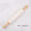 Rolo de Massa de Silicone com Cabo de Madeira Sólida, Rolo de Massa Antiaderente, Tamanhos Grande, Médio, Pequeno, Prensador de Massa de Pastel para Crianças, Ferramenta de Confeitaria
