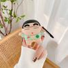 Funda Protectora de Silicona Creativa para AirPods de Segunda Generación para Audífonos Inalámbricos Bluetooth de Segunda Generación de Apple, Funda Suave Linda de Dibujos Animados