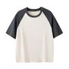 Verano versión coreana de ropa para niños camiseta de algodón de manga corta raglán cuello redondo ropa de clase personalizada ropa para actividades personalización