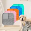 Tapete Alimentador de Silicone Popular para Cachorros, Jogo Americano de Grau Alimentício, Tigela Alimentadora Lenta Anti-Engasgo, Tapete de Lamber para Gatos e Cachorros, Tapete de Lamber para Pets, Transfronteiriço