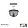 Cuenco Espesado de Acero Inoxidable 304 para Cocinar, Ensaladera, Base Antideslizante de Silicona, Cuenco para Hornear, Mezclar Huevos y Masa