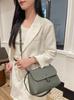Bolso bandolera cuadrado pequeño de moda transfronteriza para mujer, bolso bandolera de piel de vacuno de alta gama, combinable con todo, bolso bandolera de piel auténtica para mujer 226