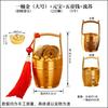 Cubo de Latón Dorado Directo de Fábrica con Lingotes de Oro y Lingotes de Oro para Riqueza y Tesoro, Adorno de Artesanía de Metal de Escritorio