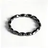 Pulsera de hematita de piedra de hiel negra bestseller transfronterizo de Amazon, pulsera de cuentas de piedra de hiel negra vintage para hombre europea y americana