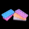 Caja de Almacenamiento de Joyería Independiente de 10 Compartimentos con Tapa, Caja Organizadora de Joyería para Aretes de Plástico Transparente, Caja de Almacenamiento de Accesorios