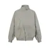 Ropa para Hombre Jia Yiku 2026 Otoño Retro Americano Sudadera Degradada Lavada con Cremallera y Diseño Desconstruido Chaqueta Irregular