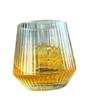 Vaso de Vidrio de Vientre Grande para Jugo de Frutas Vaso para Bebida Fría Vaso para Agua con Burbujas Vaso para Té de Frutas Vaso para Beber Vaso para Whisky Vino Vaso Rayado