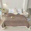 Manta de lana de cordero, felpa de leche engrosada, felpa de coral, manta pequeña para invierno, colcha, manta para siesta de invierno en la oficina