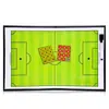 Tablero Táctico de Fútbol Tablero de Combate de Competición Mesa de Arena Magnética Plegable Aleación de Aluminio Cremallera Práctica Tablero de Comando para Entrenador