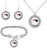 Conjunto Mais Quente da Amazon de Pulseira, Colar e Brincos de Futebol NFL