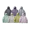 Yidao Vintage 2026 Primavera Nueva Estilo Montaña Exterior Ligera Protección Solar Camisa Pareja Bloque de Color Cremallera con Capucha Chaqueta