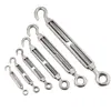 Tensor de cable de acero galvanizado de cuerpo abierto M6-M56 Tipo Co Cc Tornillo tensor de fundición maleable