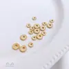 Acessórios Banhados a Ouro 14K de Conservação de Cor Renda de Cânhamo Espaçador de Contas Roda Redonda Material para Pulseira DIY Feita à Mão