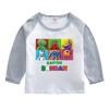 Camiseta de Manga Larga Banban Garden para Niños y Niñas Primavera y Otoño Nueva Camiseta Básica de Cuello Redondo para Niños Top de Algodón para Niños