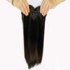 Peluca de comercio exterior de comercio electrónico transfronterizo, pieza de cabello femenino con flequillo al aire, pieza de cabello largo y liso, pieza de reemplazo de cabeza, cubierta natural, cabello blanco