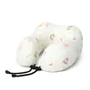Almohada Personalizada en Forma de U de Seda Helada, Almohada Refrigerante para el Cuello, Se Puede Añadir Logo, Regalo Promocional, Almohada para Coche y Aviación, Almohada en Forma de U de Espuma Viscoelástica