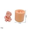 Molde de Silicone Papai Noel Sentado Gesso Aromaterapia Vela Abrasivos de Silicone DIY Abrasivos Decorativos de Silicone em estoque