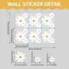 Pegatinas de pared bohemias, decoración de pared, pegatinas de pared de PVC para habitación infantil, pegatinas para ventanas, pegatinas de margaritas, papel tapiz para dormitorio