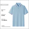 Camisa Polo Ropa de Trabajo Estampado de Logo Personalizado Verano Color Sólido Actividad Cuello Camisa T-Shirt Publicidad de Equipo Camisa Cultural Bordado