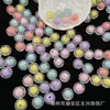 Cuentas de Tierra Transparentes de 15 mm en Red de Cuentas Transmisor Directo Pulsera Hecha a Mano DIY Colgante de Coche Joyería Llavero Accesorios Red