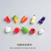 Serie de Verduras Miniatura Juguetes de Comida Realistas Pegamento de Crema para Manualidades Funda de Teléfono Llavero Accesorios para el Cabello Adornos de Resina Accesorios
