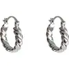 Brincos Clássicos Trançados Prateados Versáteis e Fashion para o Dia a Dia, Minimalistas e Elegantes com um Toque de Luxo, Brincos Estilosos para Mulheres