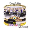 Pulseira Dia dos Namorados Transfronteiriça AliExpress Atacado Coração de Amor Flor de Argila Polimérica Pulseira com Contas de Letra Conjunto de Joias de Comércio Exterior