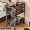 Alternativa pequeña y sencilla de mesita de noche, adecuada para dormitorios del hogar, un estante de almacenamiento móvil junto a la cama y un gabinete de noche con cajones