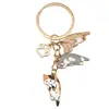 Llavero Creativo de Sailor Moon Gato Luna Llavero de Coche Dibujo Animado Lindo Colgante para Mochila de Pareja