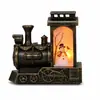 Trem de Natal Luzes LED Locomotiva Retrô Lâmpada de Decoração para Mesa Multi-Padrão Ornamento de Atmosfera Festiva de Natal