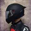 Casco de Motocicleta Certificado Nuevo Estándar Nacional para Hombres Tendencia Nacional Bluetooth Cálido de Cara Completa Cuatro Estaciones Celebridad de Internet Cuernos Personalizados