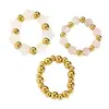 Set de 3 anillos Maillard, set de anillos elásticos acrílicos de estrella bohemia, accesorios de mano de alta gama en capas