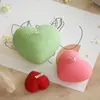 Poppy DIY Resina de Cristal Grande, Mediano y Pequeño Rejilla Escarchada Tejida Forma de Corazón Adorno para Velas Molde de Silicona