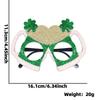 Nuevas gafas de trébol para el festival irlandés, decoración para fiesta de San Patricio, sombrero de hierba de la suerte verde, marco para gafas