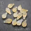 Pendente Flor de Magnólia de Jade Dongling Natural, Jade de Seda Dourada, Jade Shuimoy 11x20mm Acessórios para Pulseira, Colar, Brinco DIY