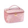 Bolsa de cosméticos de gran capacidad de estilo europeo de gran venta, bolsa de terciopelo grueso para guardar lápiz labial, estuche de viaje para cosméticos para mujer