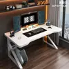 Escritorio de Computadora Blanco Moderno Simple Escritorio de Escritorio Escritorio de E-sports Escritorio de Dormitorio Uso en Casa Escritorio de Doble Uso Mesa Simple