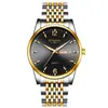 2025 Novo Relógio Masculino com Pulseira de Aço Moda Calendário Duplo Luminoso À Prova d'Água Relógio de Pulseira Estudante Relógio de Quartzo Dropshipping