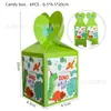Kit de Festa de Aniversário Temático Concerto de Monstros com Guardanapos de Papel, Copos de Papel, Pratos de Papel, Talheres e Toalha de Mesa com Elementos de Dinossauro