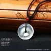 Pendente de Ágata Branca Tipo Gelo Guanyin Buda Pedra de Jade Artigo de Jade Pingente de Ágata Branca Cristal de Gelo Pingente de Jade Mercadoria para Transmissão ao Vivo Fonte de Mercadoria Atacado