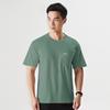 Camiseta para Pai de Meia-Idade Algodão Gola Redonda Verão Manga Curta Solta Fina Masculina Casual Respirável Tendência Marca