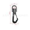 Fábrica 10mm cinta de plástico gancho fijo hebilla gancho cinturón de seguridad mochila gancho giratorio equipaje accesorios suministro