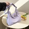 Bolsa de ombro casual e simples de grande capacidade para mulheres, nova bolsa versátil estilo vintage 2026 para o dia a dia, bolsa da moda para estudantes universitários