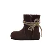 Botas de Neve com Solado Grosso, Aumentadoras de Altura, Forradas com Pelo, Femininas, Inverno, Novas, Retrô, Com Veludo Plus, Quentes, Sapatos de Algodão, Sapatos Birkenstock