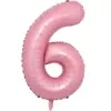 Globo digital de película de aluminio de 32 pulgadas 0-9 caramelo rosa perlado globo de película de aluminio decoración de fiesta de cumpleaños globo