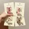 Pinzas para el Cabello de Seta Cuadros Lindas de Dibujos Animados para Niños de 3-6 Años, Pinzas para el Cabello No Dañinas, Accesorios para el Cabello Infantiles, Pasadores para Niñas
