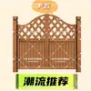 Puerta de Madera Anticorrosión Estilo Rústico, Puerta de Reja de Madera para Patio, Puerta de Jardín, Puerta Pequeña, Puerta de Reja, Puerta de Media Altura, Reja Exterior, Interior