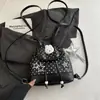 Mochila casual de lunares estilo coreano de verano para mujer, nueva mochila de conejo de dibujos animados 2026, bolsa de viaje para estudiantes