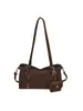 Bolso Almohada Retro de Gamuza para Mujer 2026 Nuevo Bolso de Hombro Grande para Viajes Diarios Bolso de Axila Bolso Cruzado Versátil de Moda